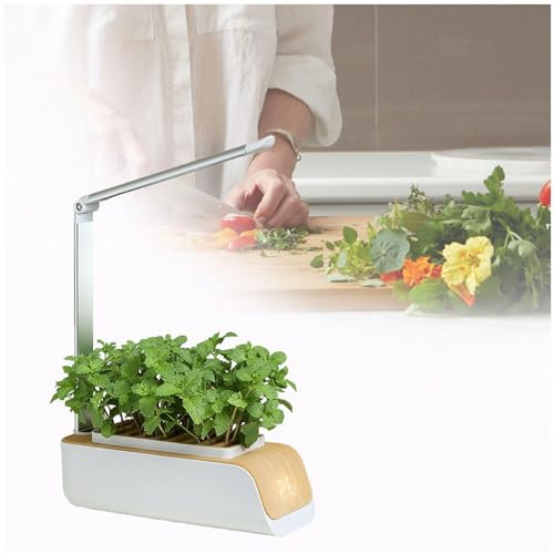 BesBet Hidroponico Kit, Luz Para Plantas De Interior Luz Azul Roja, Control De Chip Inteligente, Mini Invernadero Interior, Adecuado Para PláNtulas, Verduras, Flores