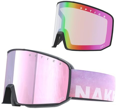 The Solar Occhiali da sci per uomo e donna, robusti occhiali da sci unisex per uomo e donna, occhiali da neve di alta qualità con sistema magnetico per lenti intercambiabili opzionali (SOLAR Daydream