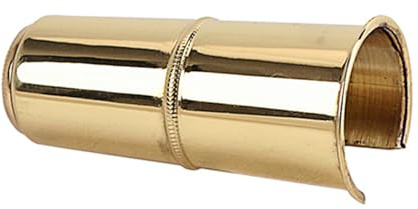 Saxophonkappe C53f 73mm aus Metall, Goldfarben für Saxophon | Schutzkappe gegen Staub, Schützt die Schiene, Leicht zu Transportieren