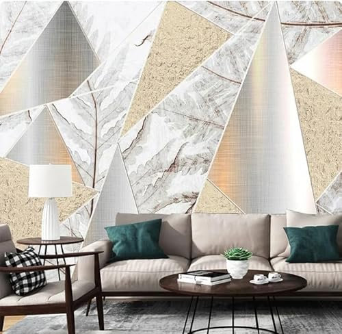Papel tapiz 3D con motivos geométricos, decoración artística abstracta en 3D, murales fotográficos, 3D, 200 x 140 cm