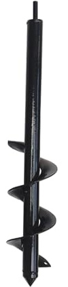 SEIWEI Punta elicoidale da 8 x 45 cm, per piantare, nero, trapano da giardino, piante e foratura, gambo esagonale da 3/8 pollici