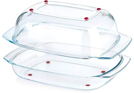 Tescoma 629082 Delicia Glass Pirofila con Coperchio, 42 cm