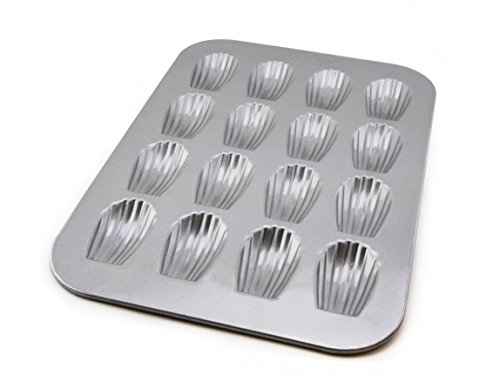 USA Pan Bakeware Nonstick Madeleine Pan, 16 Well