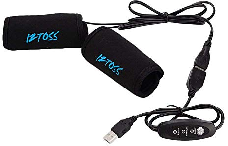 XGZ - Manopole riscaldate con USB, per manubrio con regolatore di temperatura, universale, per moto, ATV e scooter