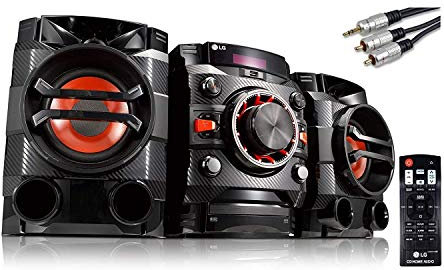LG Mini HiFi System CM4360 (SGBRLLK) - Multi Bluetooth Wireless Powerful 230W RMS with CD /FM RDS / USB / Sound Sync for TV/ Auto DJ - Remote
