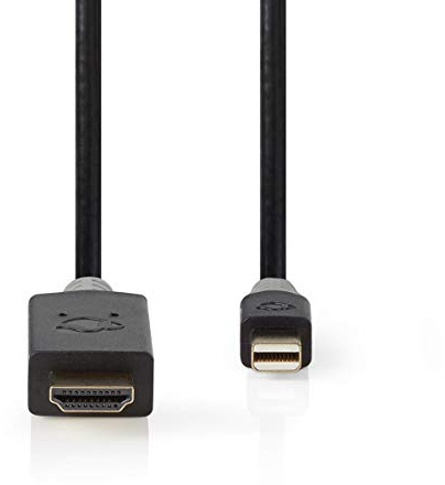 NEDIS CCBP37604AT20 adaptador de cable Mini DisplayPort HDMI Antracita