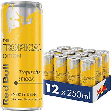 Red Bull Energy Drink, Tropical Edition, 250ML (12er-Pack) 3,33 kg