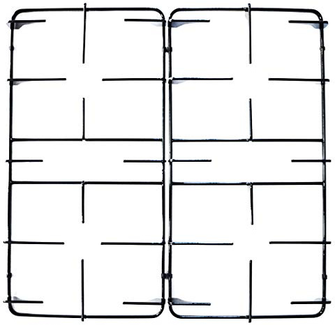 Lofra - Kit 2 griglie in ferro smaltato nero lucido 492 x 250 mm. Altezza 43 mm. - 03060193 - per cucina piano cottura 4 fuochi a gas - P3258/KIT