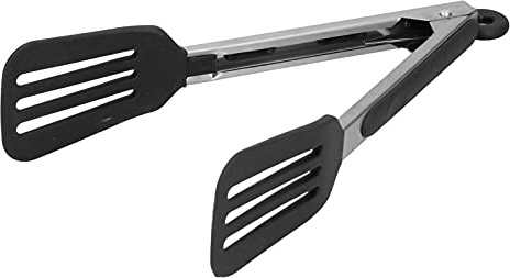 Premium Edelstahl Küchen zangen, Mehrzweckzange, Wurstzange, Servierzange, Fleischzange Kochzange mit hitzebeständigem Silikongriff für Küche BBQ Nudelsalat Steak Servierwerkzeug(9 Zoll Länge)