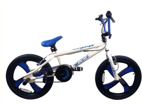 XN-10-20 BMX Unisex Freestyle Stunt Bike 20in - White/Blue