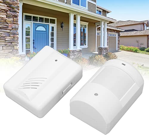 Tefola Driveway Alarm, Wireless Infrared Gate Beam Sensor, Indoors Outdoor Weather Motion Sensor Detector Security Alert System, Weatherproof for Home Security System