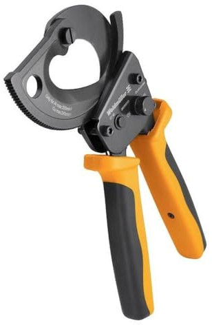 Weidmüller Kabelschneider KT 40 (bis ø 40mm, mit Ratschenfunktion, für Aluminium + Kupfer, quetschfreies Schneiden, Kabelzange Länge 305 mm, Werkzeug für Elektriker) 480761