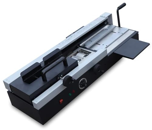 DDZJTPP 1200W A4-Buchbindemaschine, 200 Stück/H Kabelloser Heißkleber-Papierstanzer, Desktop-Klebebinder-Klammer-Buchbindemaschine, Leimstärke 40 Mm, Leimlänge 32 cm