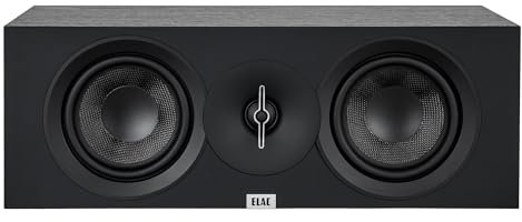ELAC Altoparlante C6.3 Debut Center – Ideale per la riproduzione musicale tramite il tuo impianto stereo come parte di un sistema surround 5.1, suono leggendario, design elegante – altoparlante