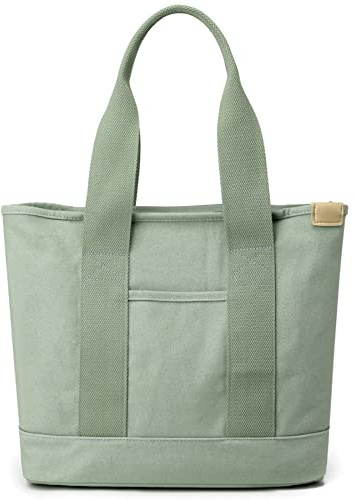 zhongningyifeng Sac fourre-tout en toile pour femmes, sac fourre-tout décontracté avec poignée supérieure, grande capacité, sac à provisions pour le travail, les voyages