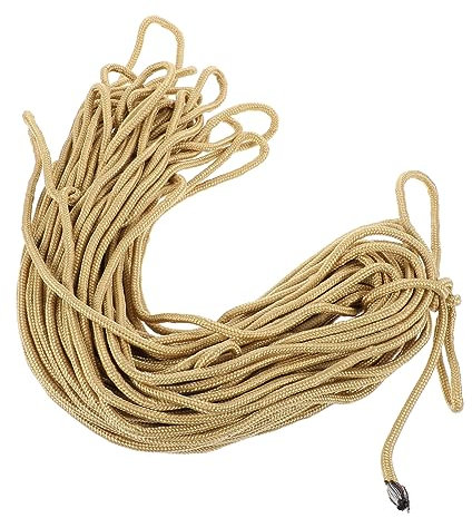 Mikikit 1stück Verstellbares Outdoor-Seil Strapazierfähige Nylon-Schnur Für Camping Und Garten Vielseitig Einsetzbar Für Wäsche Vorhänge Und Mehr Khaki