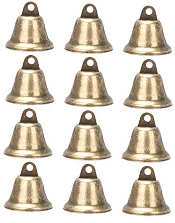 KONTONTY 25stücke Vintage Metallglocken Kleine Glocken Anhänger Charms Aus Eisen Windspielzubehör Für Dekoration Weihnachtsthema Weihnachtsfeier