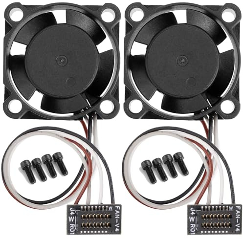 YIBEICO Hotend-Lüfter für Bambu Lab P1P/P1S 3D-Drucker, bürstenloser Lüfter für Druckerkühlung, nicht kompatibel mit X1 und A1 Serie (passend für P1P/P1S), 2 Stück