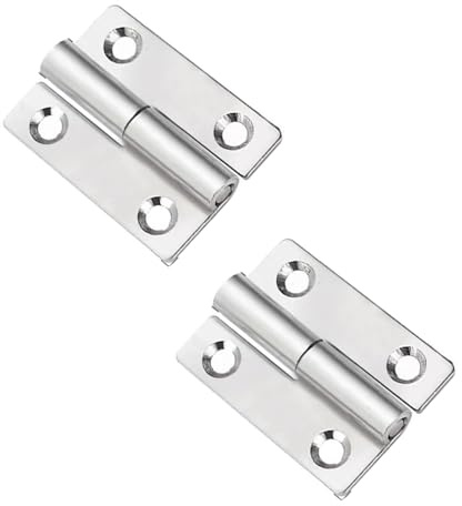 2pcs 2inches 304 Stainless Steel Release Hinge,Lift Off Slip Joint Flag Hinges,Folding Rising Butt Ball Bearing Door Hinges for Cabinets,Doors-Right Handedness