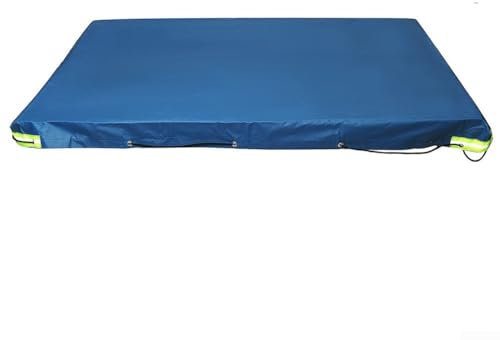 Lona resistente impermeable para remolque de camping, tela Oxford de 208 x 114 x 13 cm + lona impermeable de PVC resistente al viento (azul)