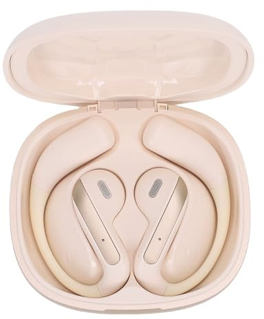 Plyisty Auricolari wireless, cuffie Bluetooth 5.4 per lo sport, microfono con cancellazione del rumore ENC, vestibilità comoda con ganci per le orecchie, per allenamenti/corsa (colore della pelle)