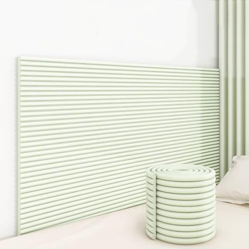 TAUIANE Padded Wall Panels Self-Adhesive, DIY Peel and Stick Padded Wall Panels Soft Upholstered Panels, for Tatami, Bedroom,self-Adhesive Stickers,Cushion Stickers,H,7.9x78.7