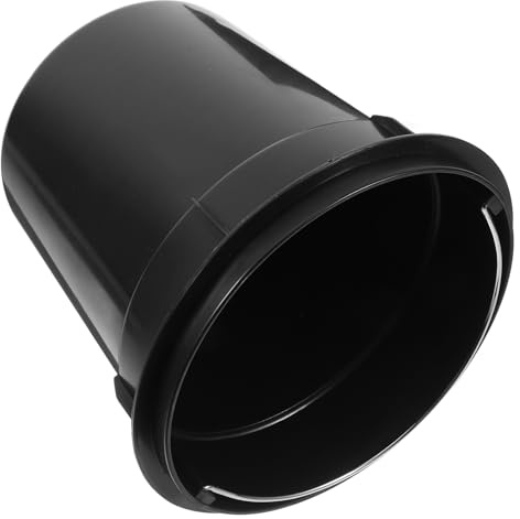 JECOMPRIS Cubeta de Basura Interior Redonda de Plástico con Asa Portátil para Baño Cocina Oficina Contenedor Reciclaje Versátil para Interior y Exterior