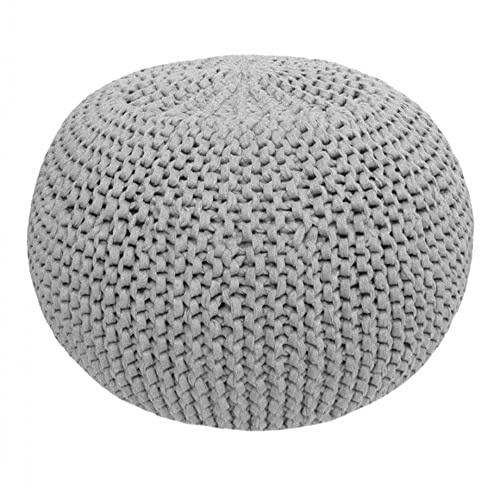 DIY Crochet & Knit Kit Zpagetti Pouf Sporty Grey