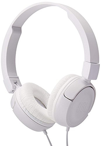 JBL Pure Bass Sound T450 Wired On-Ear Headphones White