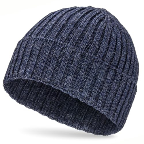 HANSA-FARM | Weiche Damen & Herren Alpaka Mütze aus 100% Alpaka Wolle in +14 Farben - Hochwertige Winter Strickmütze/Beanie Wollmütze