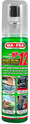 Mafra, HP12, Dégraissant Professionnel Universel à Usages Multiples, 125ml, Adapté à Toutes les Surfaces, Puissant et sans Danger pour les Pièces Traitées, Pour un Nettoyage en Profondeur