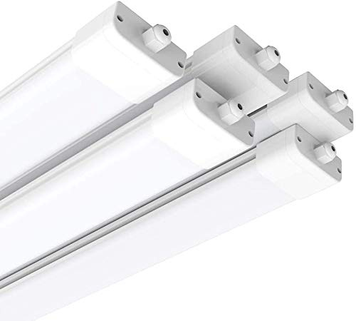 Anten 45W LED Feuchtraumleuchte 150cm für Keller, Garage, Innen- und Außenbeleuchtung | IP65 Wasserfest Kellerleuchte, Feuchtraumlampe in Neutralweiß 4000K, 5 Stücke