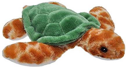Wild Republic Ecokins Mini Meeresschildkröte, Kuscheltier aus Stoff, Nachhaltiges Spielzeug, Baby Geschenk zur Geburt von Jungen und Mädchen, Stofftier 20 cm