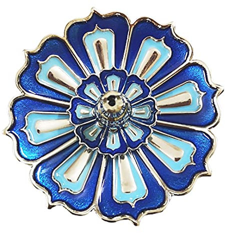 ANCLLO - Bruciatore di incenso 3 in 1 a bastoncino di loto e porta incenso a cono, colore: Blu