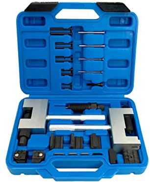 ZKTOOL Engine Timing Chain Removal Installer Tool Kit Compatible with Mercedes Benz M271 M272 M273 M274 M276 Engine, Timing Chain Riveting Tool Set, Simplex Duplex & Double-Roller