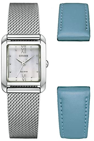 Citizen Orologio analogico da donna Eco-Drive con cinturino in acciaio inox