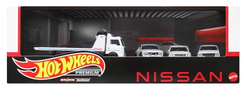 Hot Wheels Sammlerfahrzeug für Nissan im Maßstab 1:64 aus der Premium-Kollektion, für Kinder ab 3 Jahren