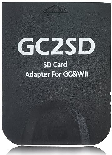 Hyamass GC2SD - Adattatore per schede di memoria per salvataggio e salvataggio, adattatore per schede Micro SD, lettore di schede TF, plug and play, portatile, professionale, per console di gioco