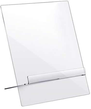 Küchenbuchständer aus Acryl, transparenter Acryl-Kochbuchständer, Acryl-Kochbuchhalter, Acryl-Kochbuchständer, transparenter Rezeptbuchhalter, moderner Rezeptständer aus Acryl, schlankes Acrylbuch