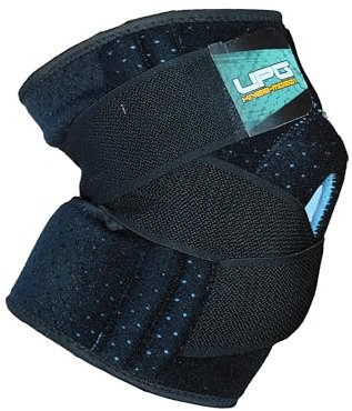 Genouillère professionnelle pour sport knee-ms001, support dynamique avec bandes X-Cross, gel Pad Shock Protection system (unique)