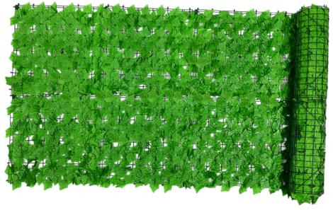 CIMAXIC Künstlicher Sichtschutz Künstlicher Grüne Pflanzenzaun Simulierter Blattzaun Lebendige Blätterwand Für Balkon Grüne Blattdekoration Garten Und Balkondekoration Dichter Und