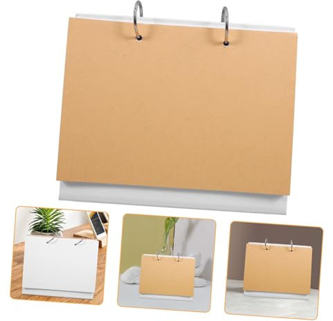 STOBOK Blanko Graffiti Memo Kalender Handgefertigter Tischkalender Für Kreative Projekte Mit Abnehmbaren Für Und Zeichnungen Für Zuhause Und Büro