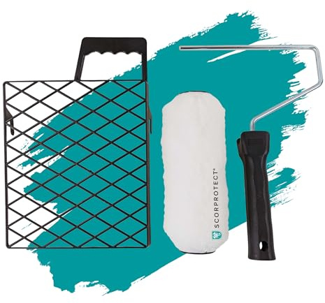 Scorprotect® Farbroller-Set 3-teilig Vestan Walze 22 cm, Bügel und Gitter