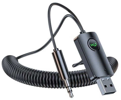 Uxsjakjsd Transmetteur FM Bluetooth 5.4 pour Voiture, Adaptateur Bluetooth sans pour Voiture, Lecteur MP3, Appels Mains, Double Port USB PD, Chargeur