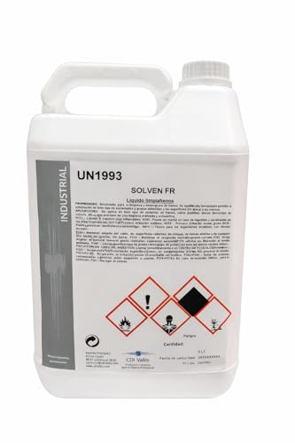 SOLVEN FR Limpiador de Frenos Profesional 5L | Desengrasante Industrial, Para Pastillas y Discos, Secado Rápido sin Residuos, Uso Automoción y Taller