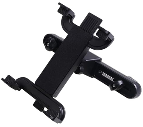 Toddmomy Soporte para Tableta de Asiento Trasero de Coche Rotación 360°, Soporte Plástico para Reposacabezas, Compatible con Tablets, Uso en Automóvil para Entretenimiento