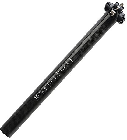 Carbon SeatPost 27.2 350mm 3K Carbon Fiber Bike Seatpost Suitable for Most Bicycle Mountain Bike Road Bike MTB MTN BMX (Black)