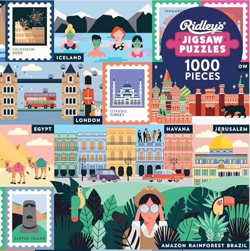 Ridley's JIG060 Jigsaw Puzzle, 50 awe-Inspiring Travel Destinations