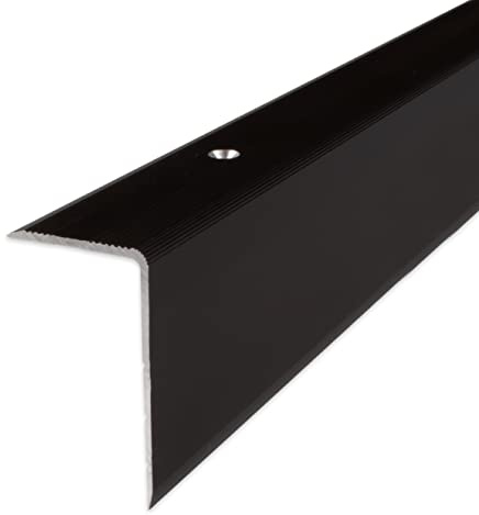PROVISTON | Trappkant | Aluminium | Bronze Dark | Bredd 30 mm | Höjd 52 mm | Längd 1000 mm | Borrade | Trappkantprofil | Trappvinkel | Vinkelprofil | Kombinera vinkel | 1 del