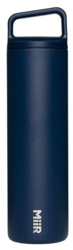 MiiR Wide Mouth Water Bottle - 20oz Insulated Water Bottle in Stainless Steel with Double Wall Vacuum Insulation, Leakproof Design, Keeps Drinks Hot or Cold